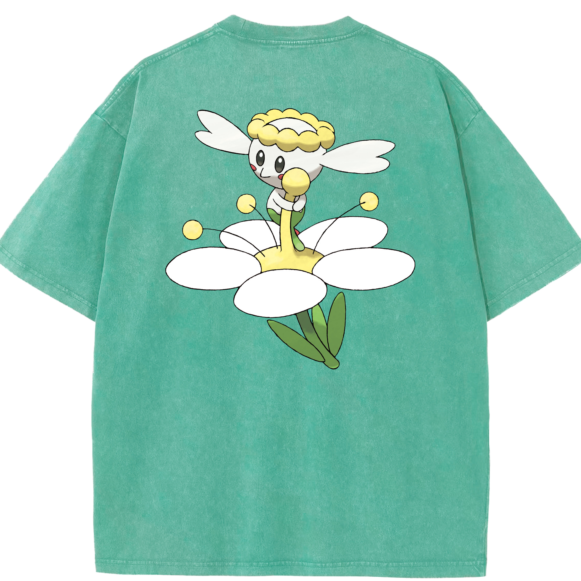 （画像用） ポケットモンスター Pokémon 綿100% ヴィンテージ風 半袖Tシャツ（背面プリント）